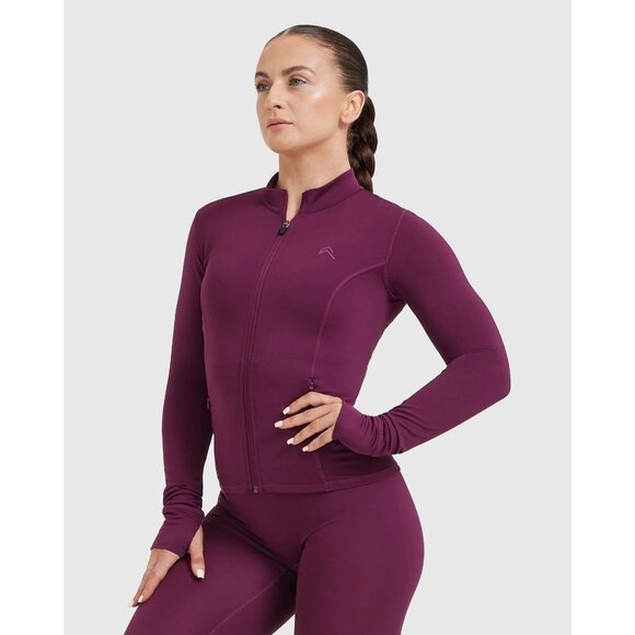 Oner Active Jackets & Blazers - ONER ACTIVE Timeless Jacket In Fig Purple - Size Medium